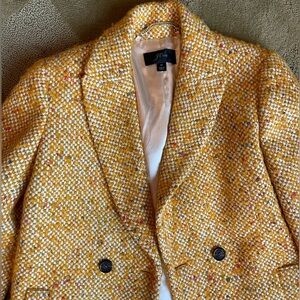 J. Crew Muticolored Tweed Blazer 0